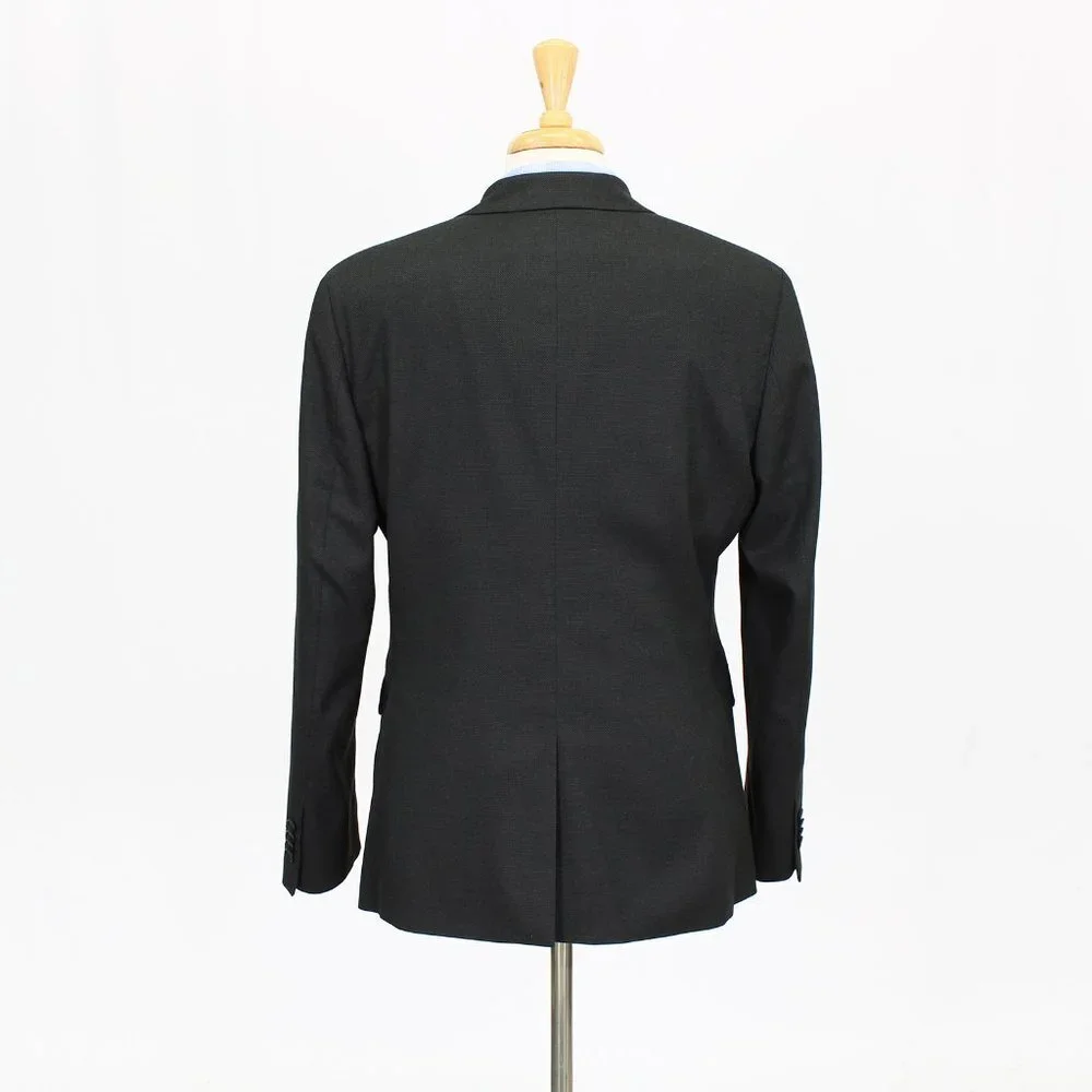 Banana Republic 42R Gray Solid 2-Button Sport Coat Blazer Jacket B572